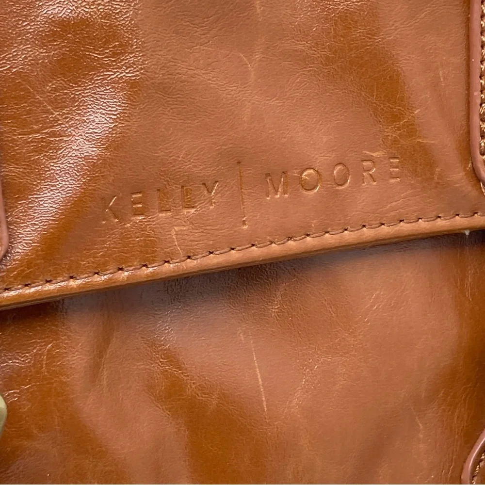 Kelly Moore + A Beautiful Mess Brown Camera Diaper Messenger Bag